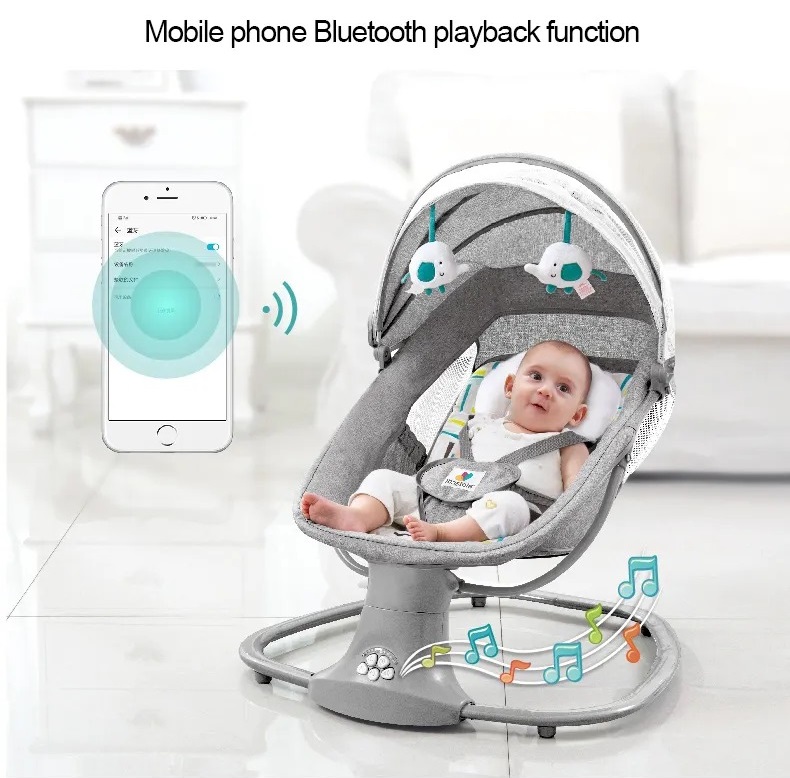 The Best 3 in 1 Deluxe Electric Auto Swing Rocker for Your Babys Comfort and Entertainment by Mastela Brand BabyLife